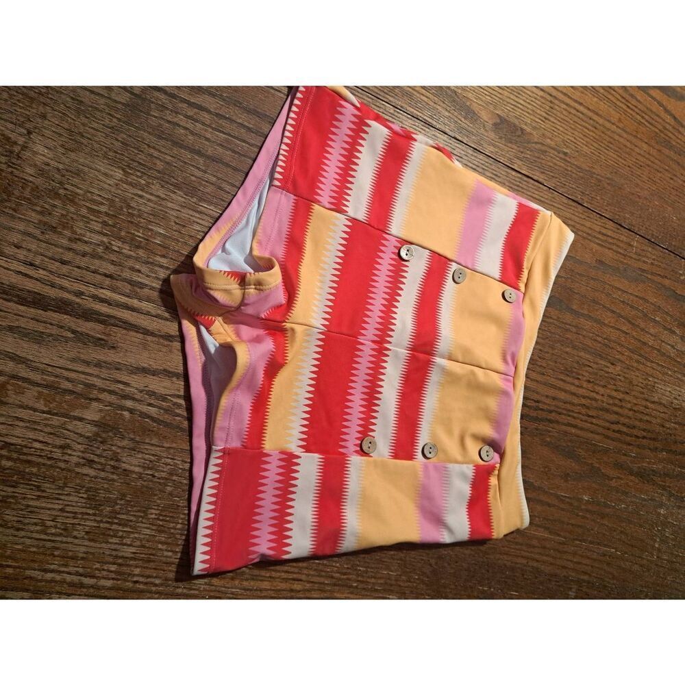 B2PRITY Women’s Medium Lined Swim Shorts Yellow Pink Red Bikini Bottoms